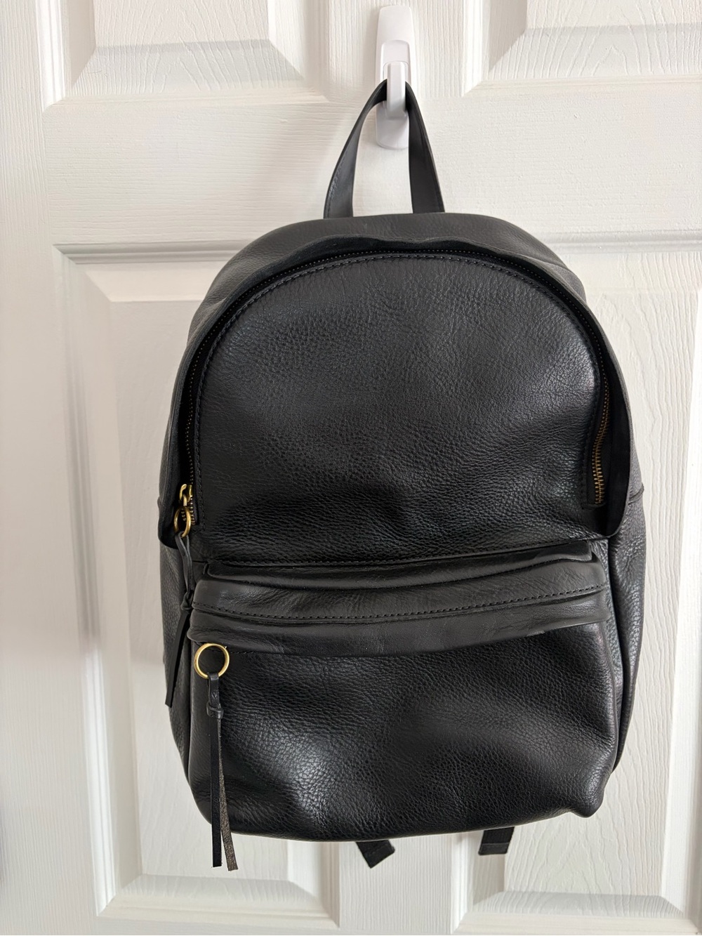 RARE Madewell Lorimer Backpack - Large Black Pebbled Leather